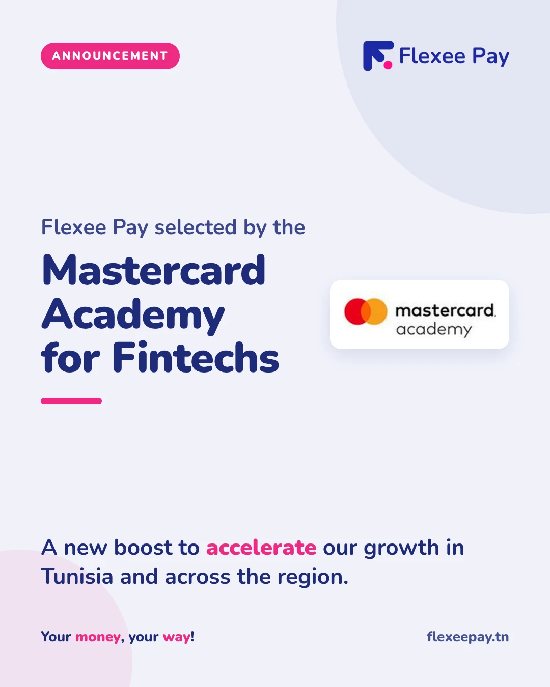 Flexee Pay selected by the Mastercard Academy for Fintechs